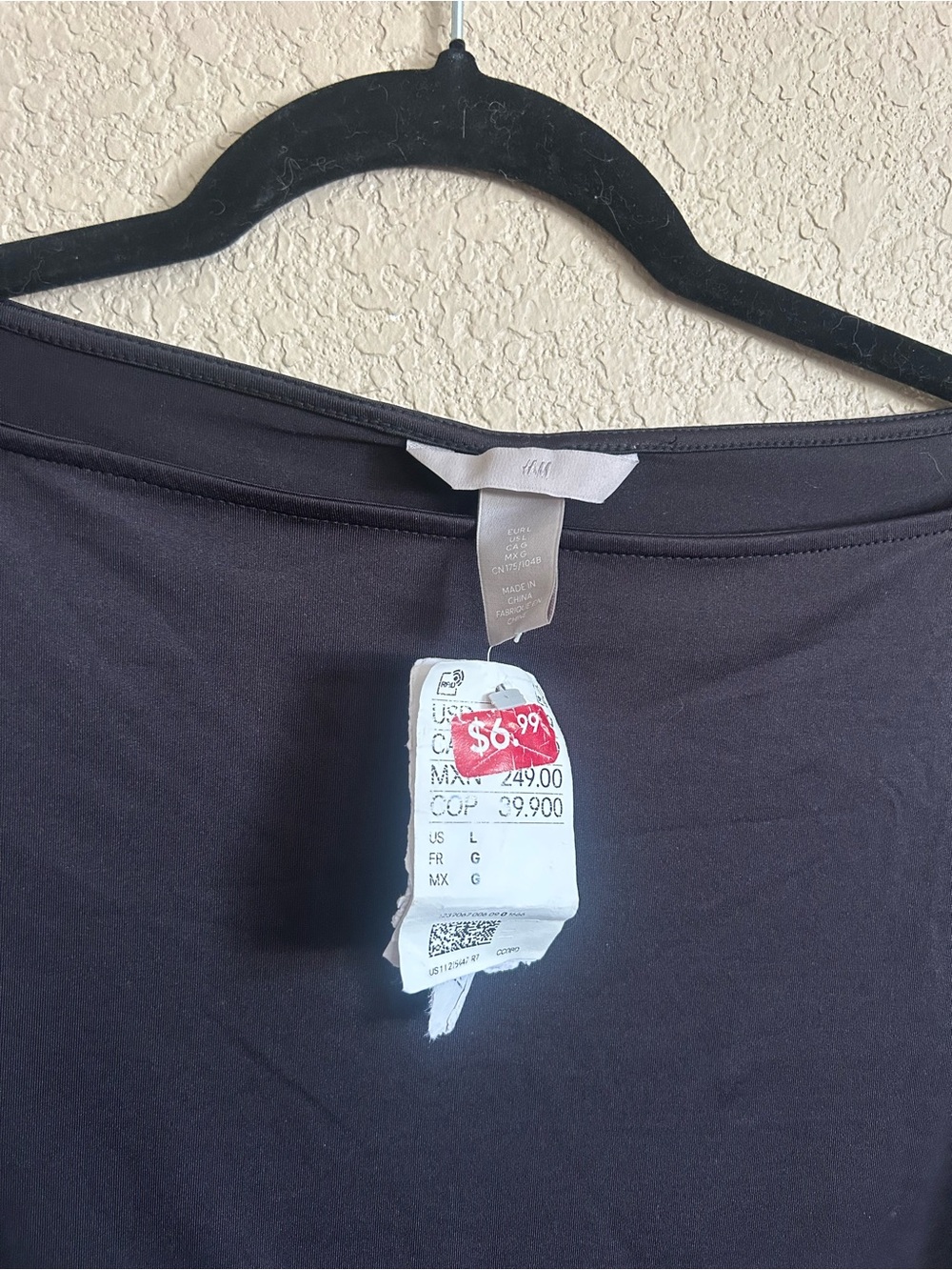 New H&M Black Women’s Top Size L - Picture 3 of 6